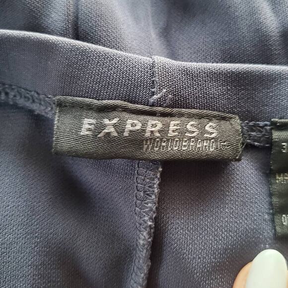 Express Women's Lightweight Blue Straight Maxi Skirt L - Picture 4 of 6